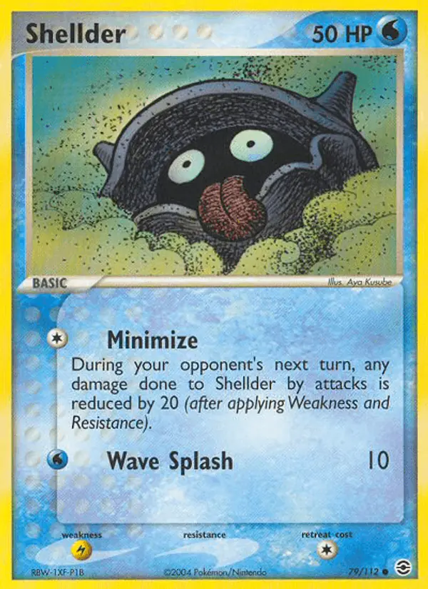 Carta Shellder 79/112 de FireRed & LeafGreen