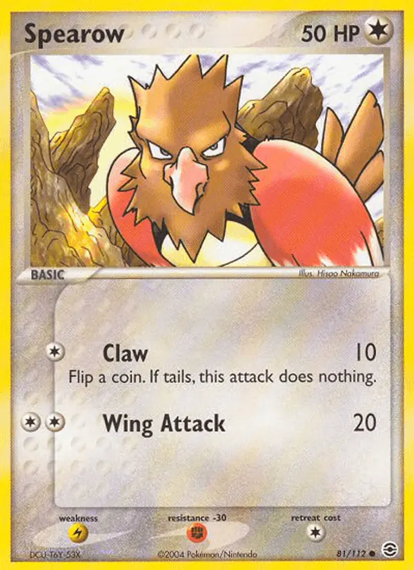 Carta Spearow 81/112 de FireRed & LeafGreen