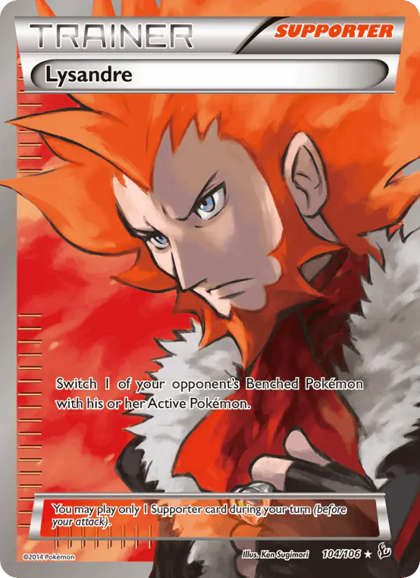 Carta Lysandre 104/106 de Flashfire