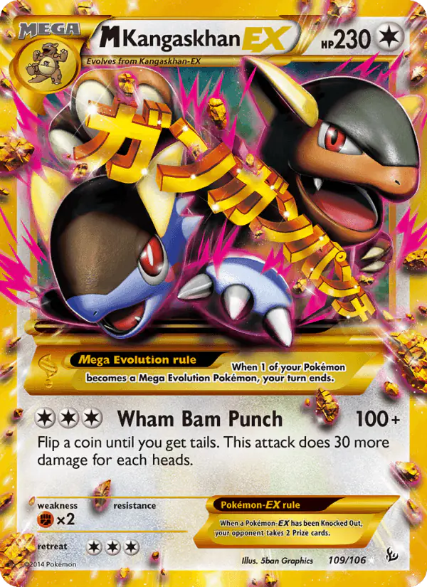 Carta M Kangaskhan EX 109/106 de Flashfire