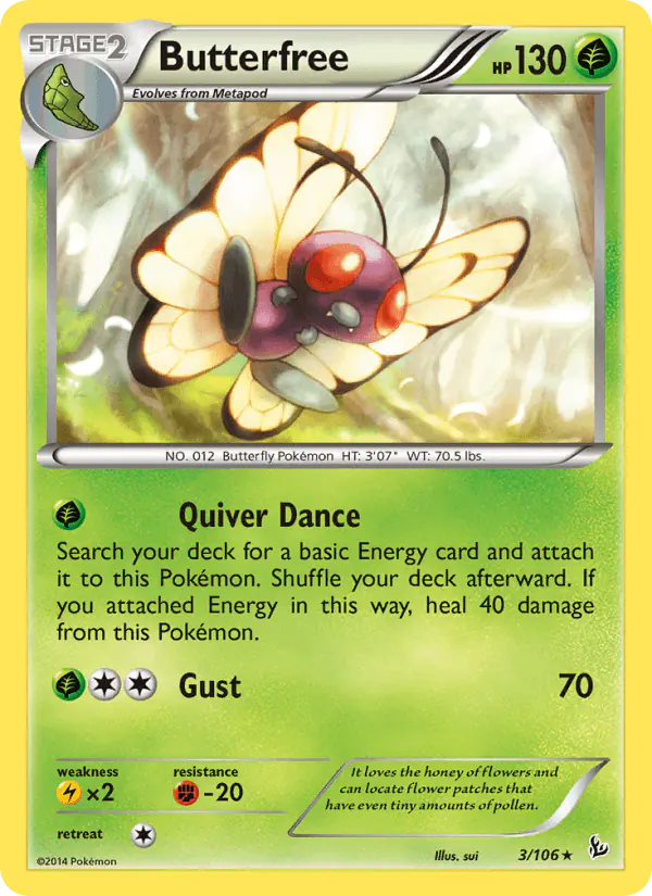 Carta Butterfree 3/106 de Flashfire