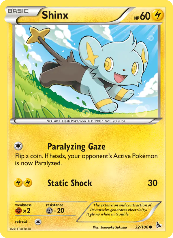 Carta Shinx 32/106 de Flashfire