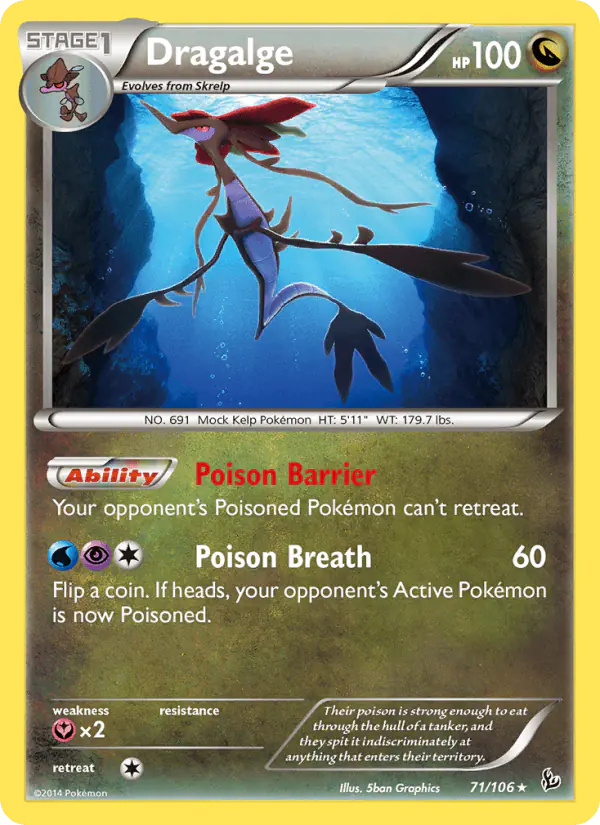 Carta Dragalge 71/106 de Flashfire