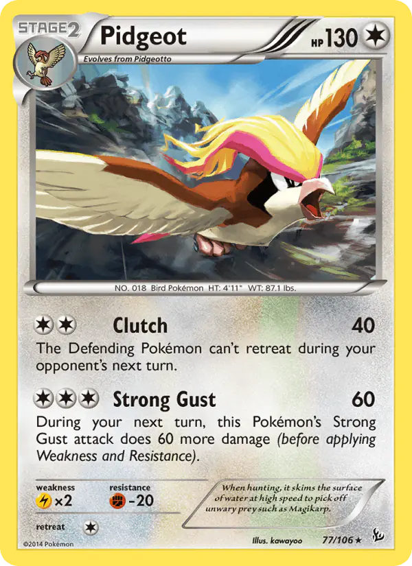 Carta Pidgeot 77/106 de Flashfire