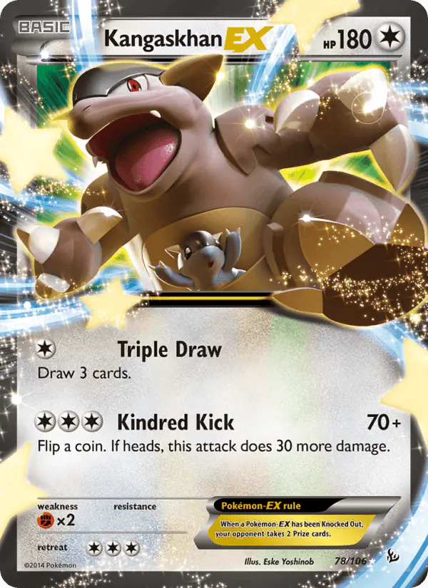 Carta Kangaskhan EX 78/106 de Flashfire