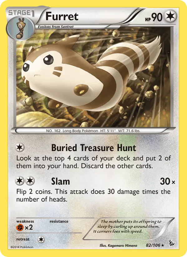 Carta Furret 82/106 de Flashfire