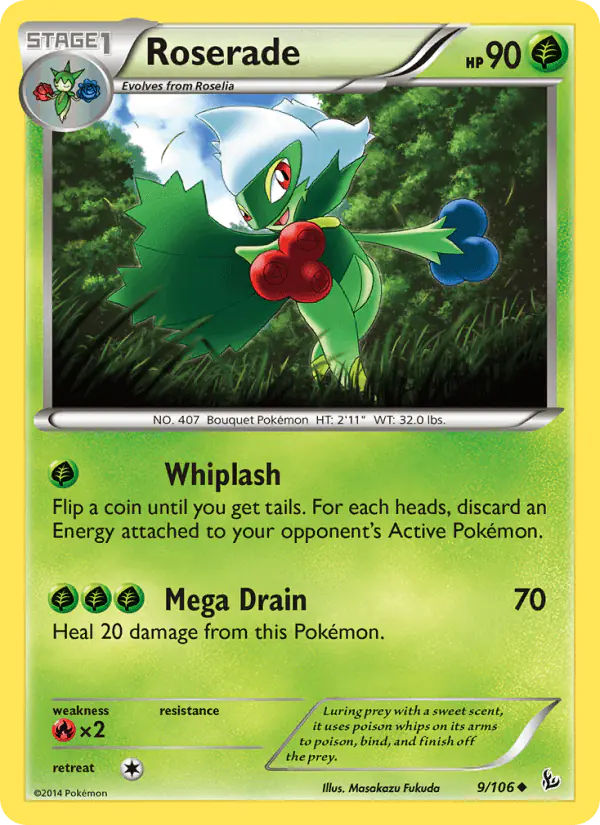 Carta Roserade 9/106 de Flashfire