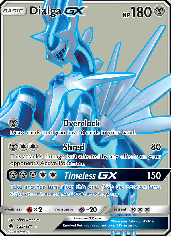 Carta Dialga GX 125/131 de Forbidden Light