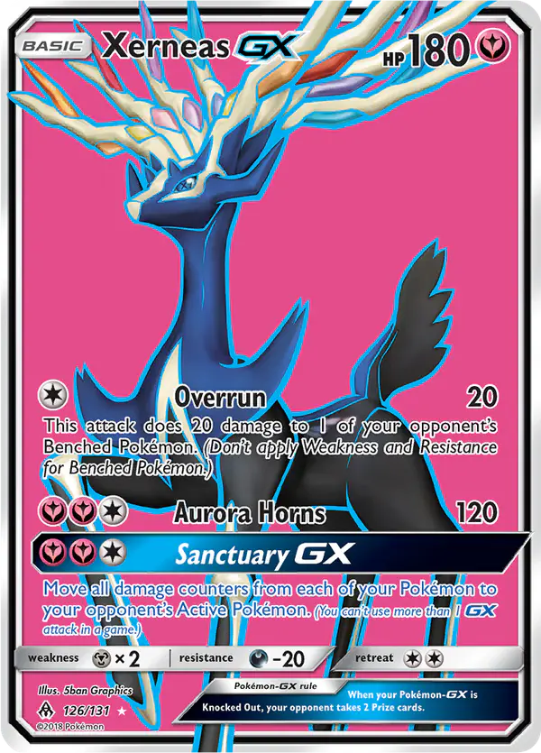 Carta Xerneas GX 126/131 de Forbidden Light