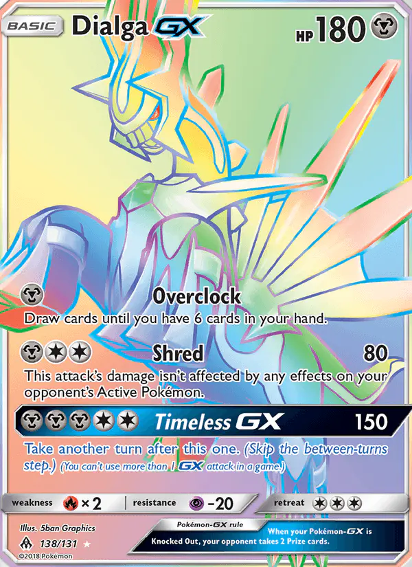 Carta Dialga GX 138/131 de Forbidden Light