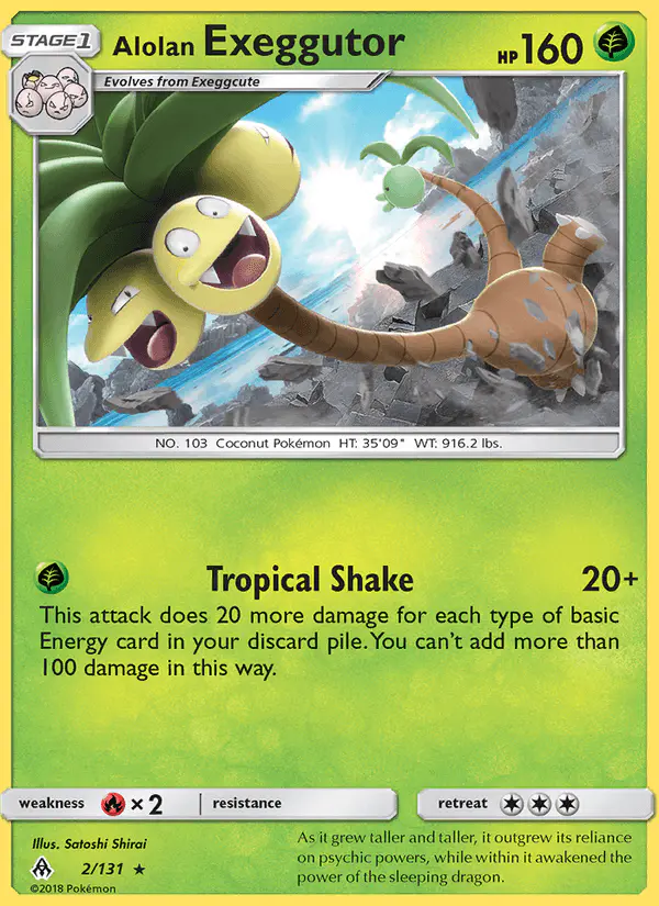 Carta Alolan Exeggutor 2/131 de Forbidden Light