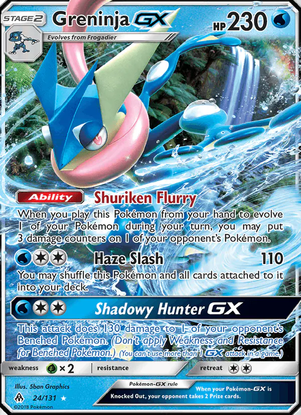 Carta Greninja GX 24/131 de Forbidden Light