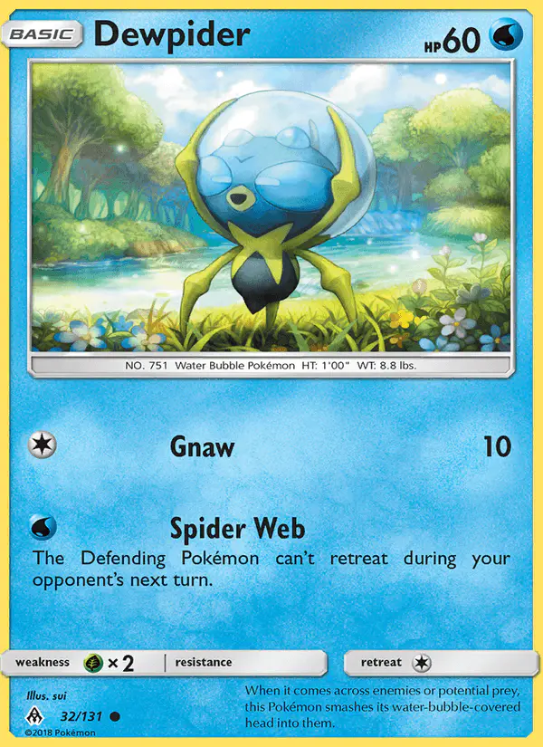 Carta Dewpider 32/131 de Forbidden Light