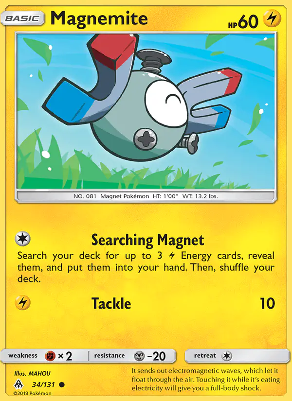 Carta Magnemite 34/131 de Forbidden Light