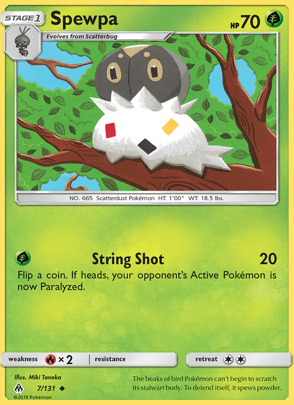 Carta Spewpa 7/131 de Forbidden Light