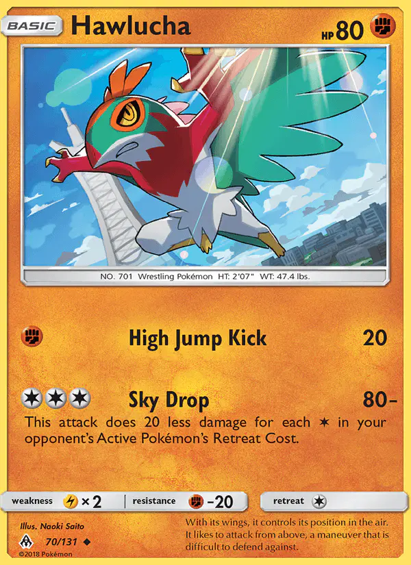 Carta Hawlucha 70/131 de Forbidden Light