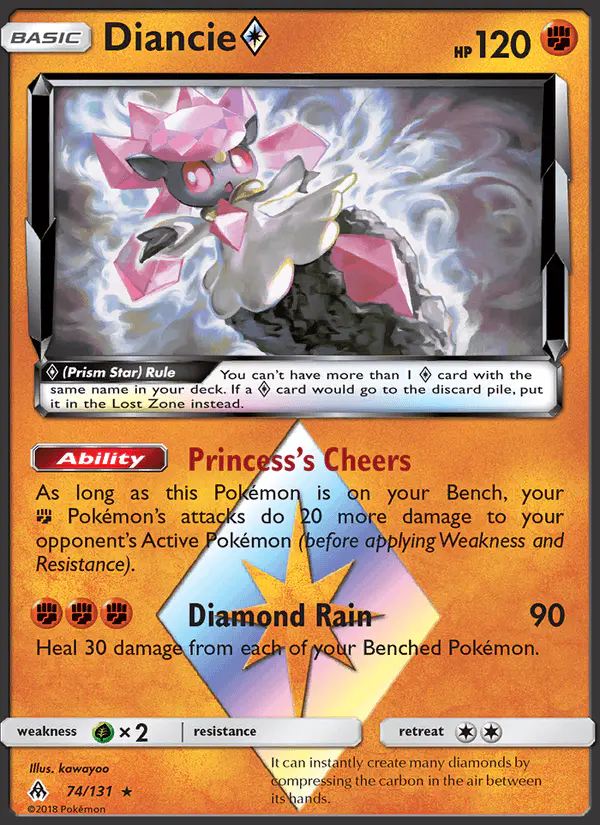 Carta Diancie ◇ 74/131 de Forbidden Light