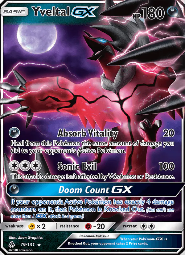 Carta Yveltal GX 79/131 de Forbidden Light