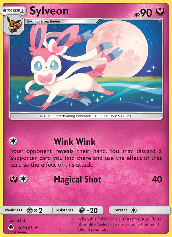 Carta Sylveon 87/131 de Forbidden Light