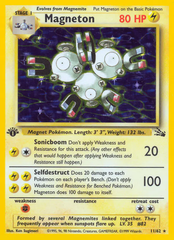 Carta Magneton 11/62 de Fossil