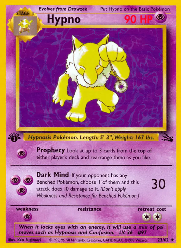 Carta Hypno 23/62 de Fossil