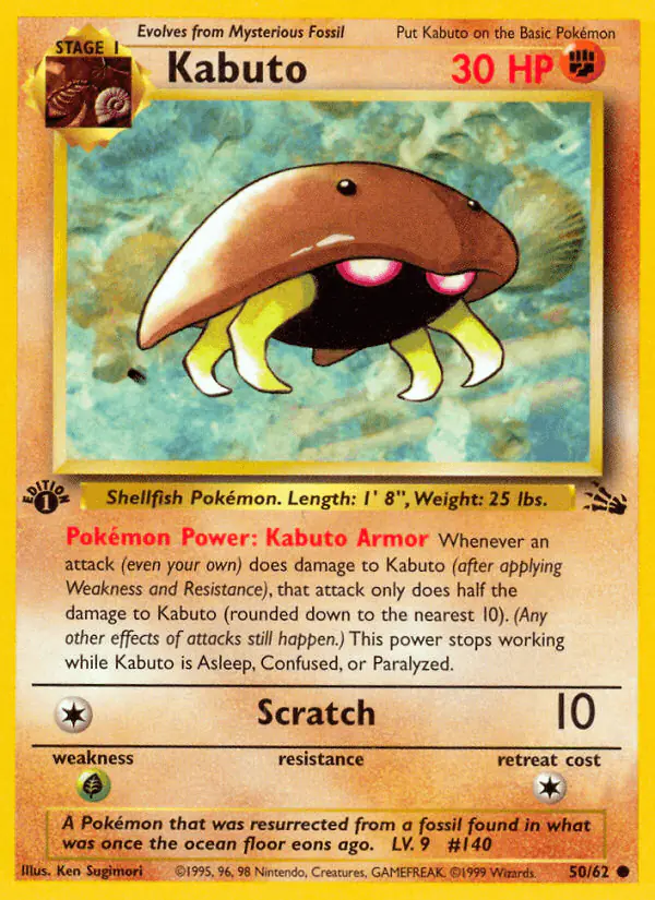 Carta Kabuto 50/62 de Fossil