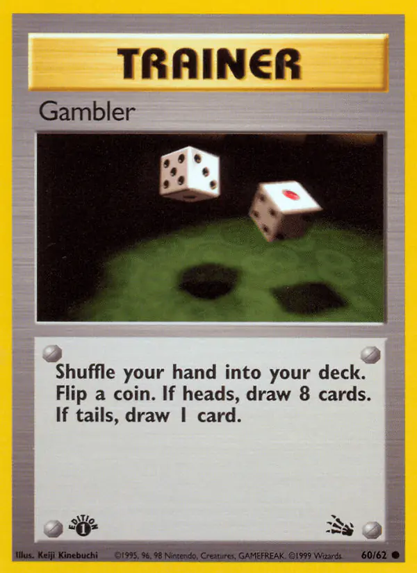 Carta Gambler 60/62 de Fossil