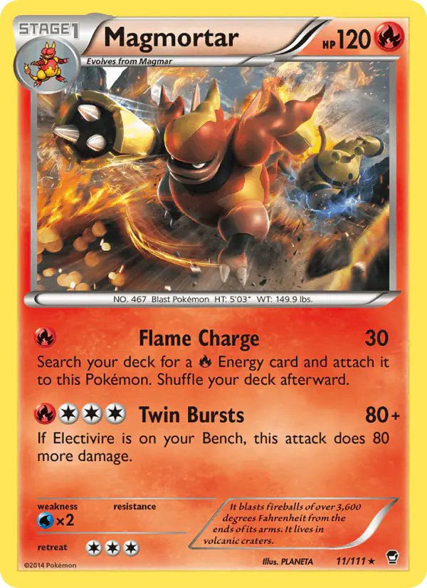 Carta Magmortar 11/111 de Furious Fists