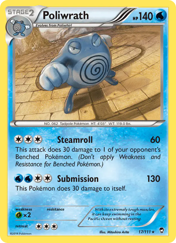 Carta Poliwrath 17/111 de Furious Fists