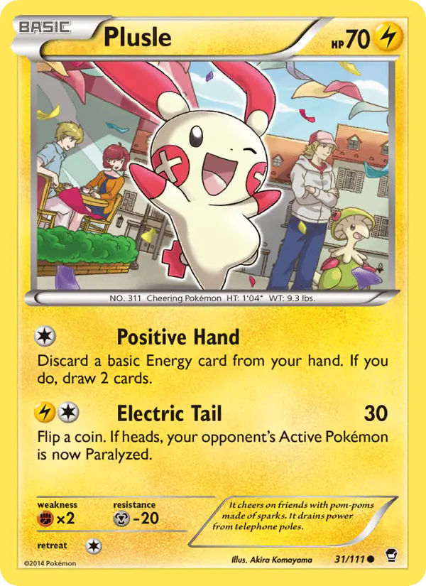 Carta Plusle 31/111 de Furious Fists