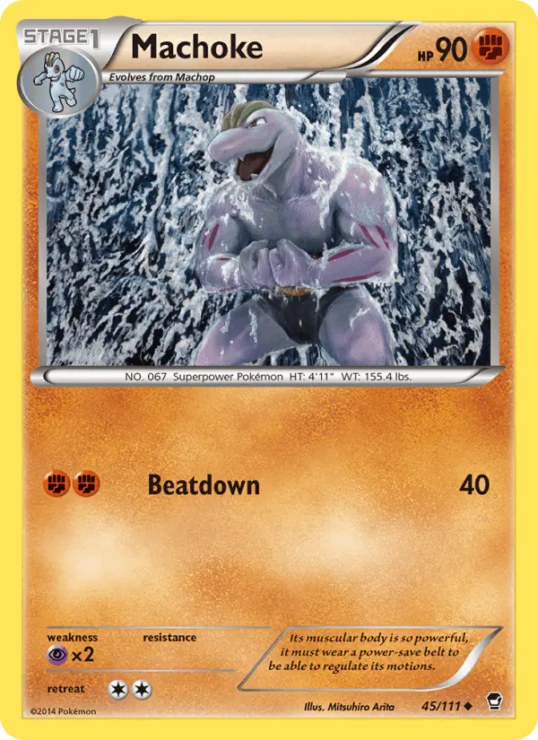 Carta Machoke 45/111 de Furious Fists