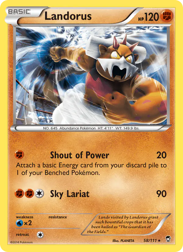 Carta Landorus 58/111 de Furious Fists