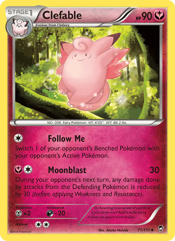 Carta Clefable 71/111 de Furious Fists