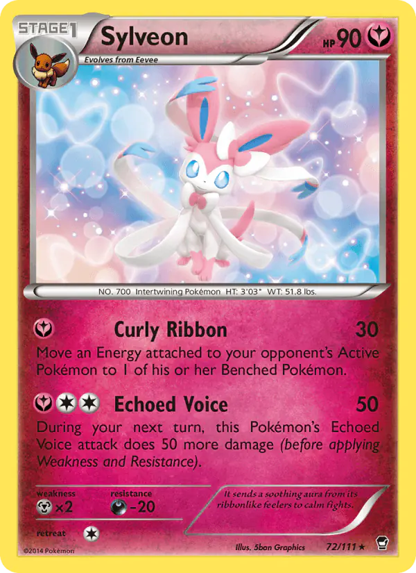 Carta Sylveon 72/111 de Furious Fists