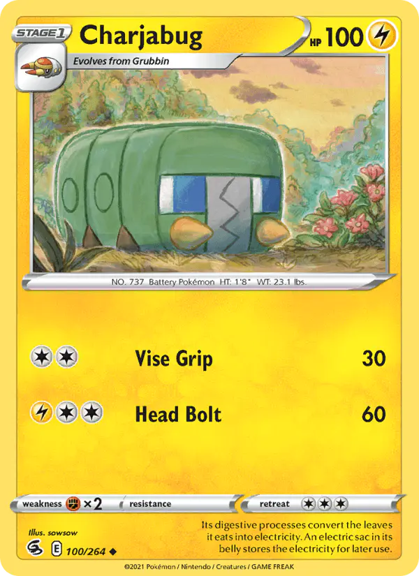 Carta Charjabug 100/264 de Fusion Strike