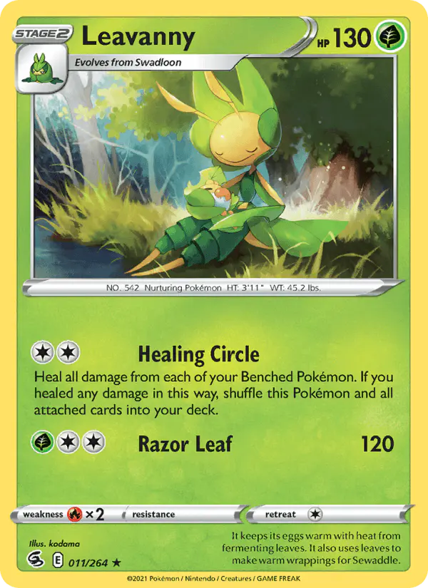 Carta Leavanny 011/264 de Fusion Strike