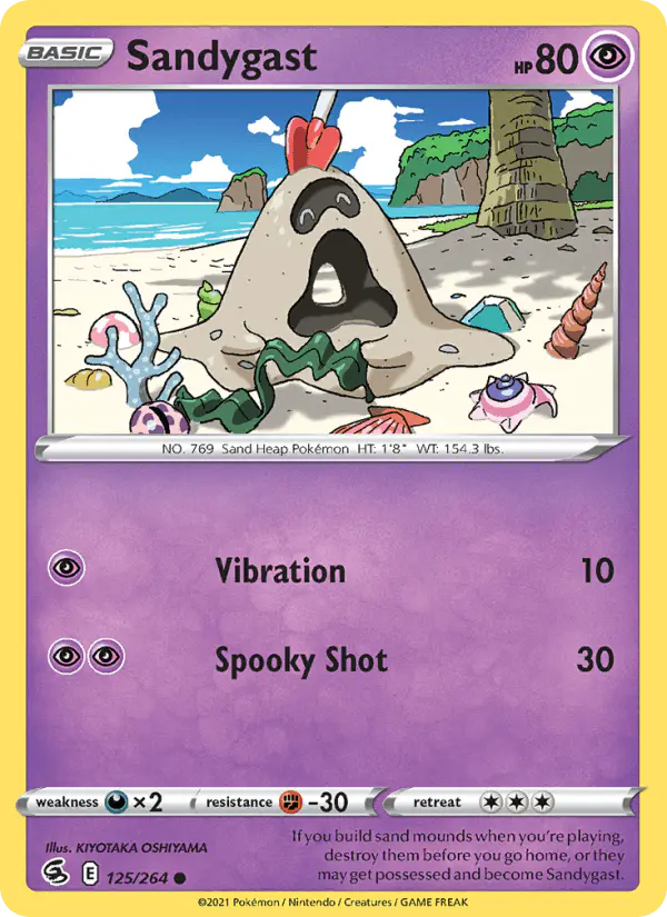 Carta Sandygast 125/264 de Fusion Strike