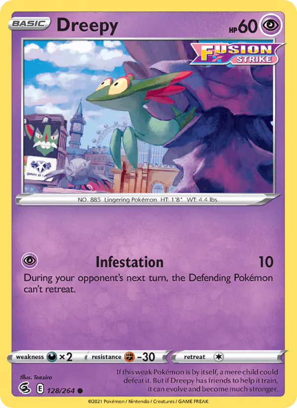 Carta Dreepy 128/264 de Fusion Strike