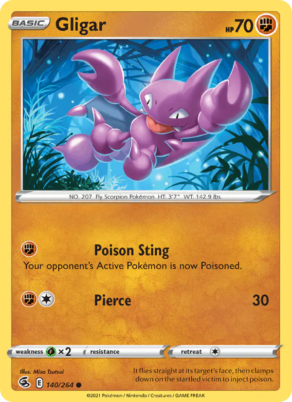 Carta Gligar 140/264 de Fusion Strike