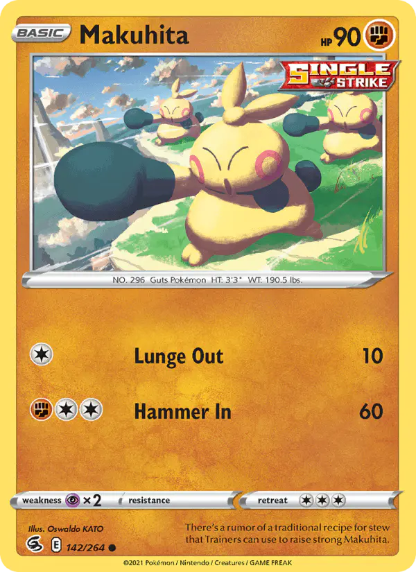 Carta Makuhita 142/264 de Fusion Strike