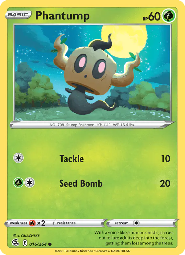 Carta Phantump 016/264 de Fusion Strike