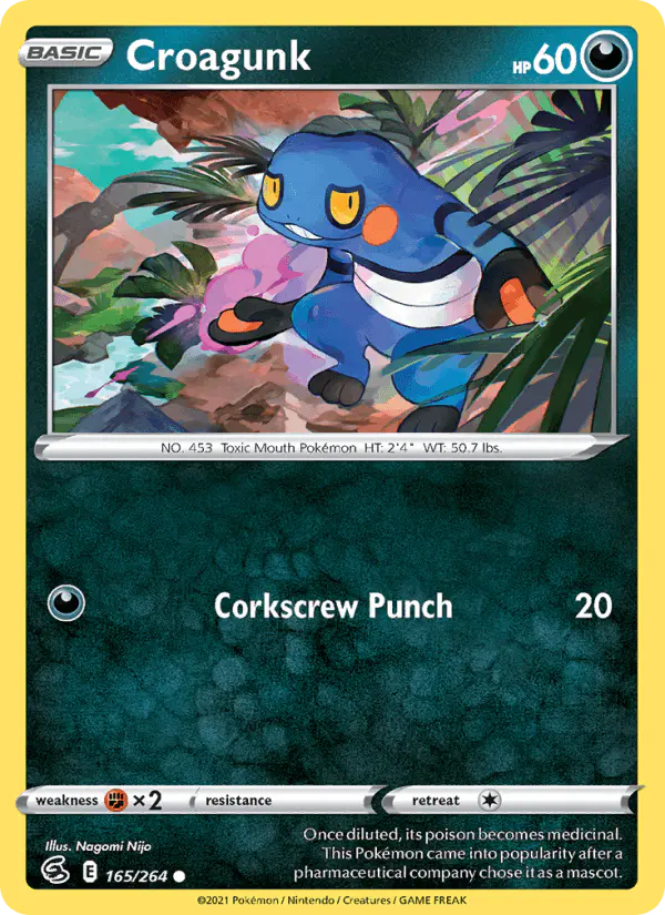 Carta Croagunk 165/264 de Fusion Strike