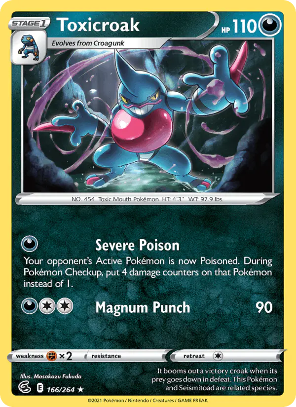 Carta Toxicroak 166/264 de Fusion Strike