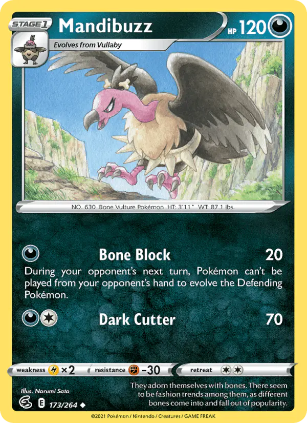 Carta Mandibuzz 173/264 de Fusion Strike