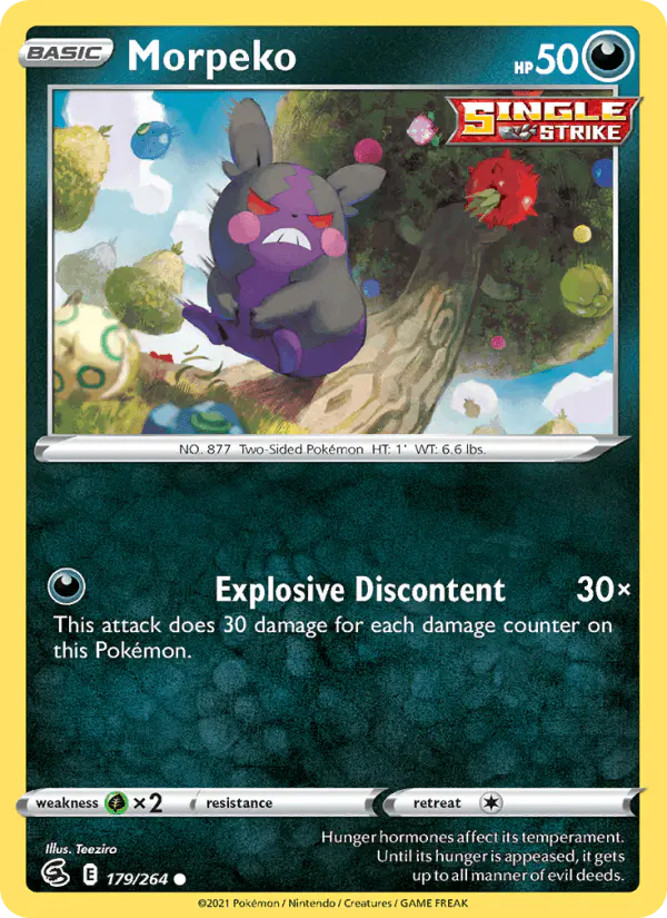 Carta Morpeko 179/264 de Fusion Strike