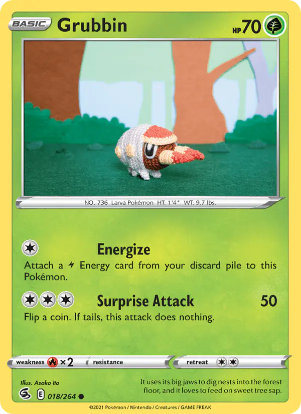 Carta Grubbin 018/264 de Fusion Strike