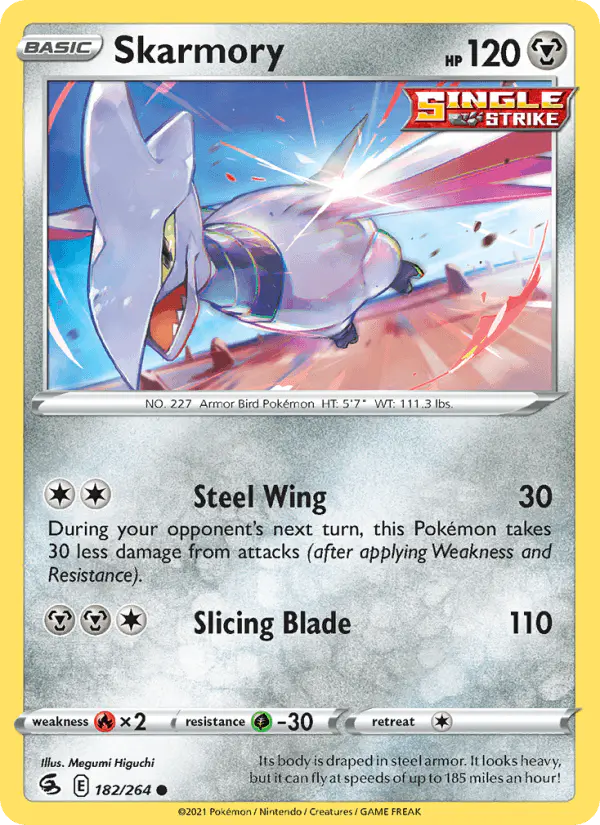 Carta Skarmory 182/264 de Fusion Strike