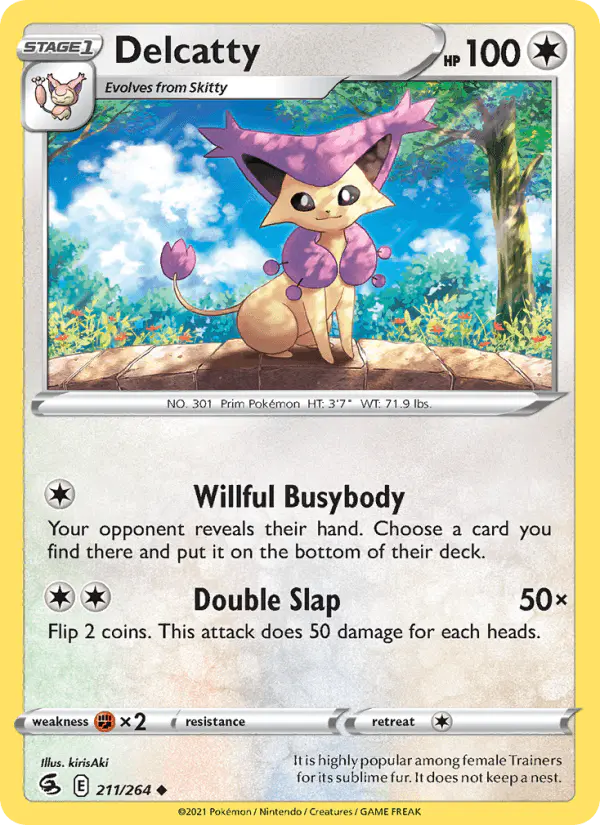 Carta Delcatty 211/264 de Fusion Strike