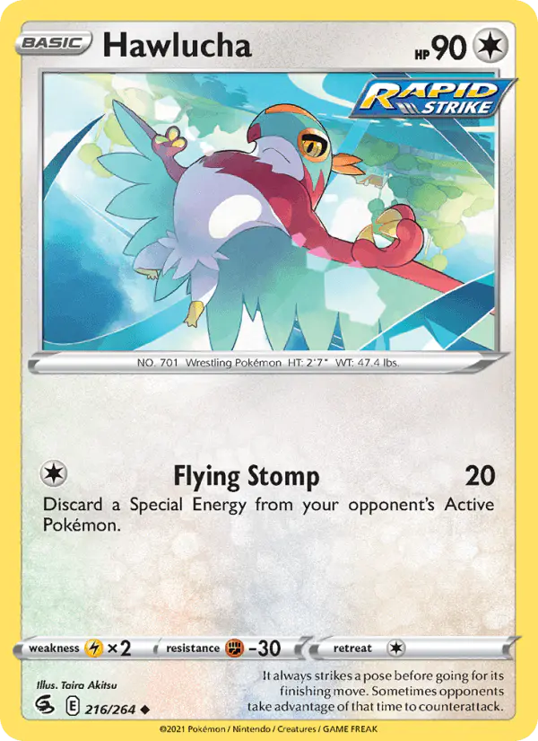 Carta Hawlucha 216/264 de Fusion Strike