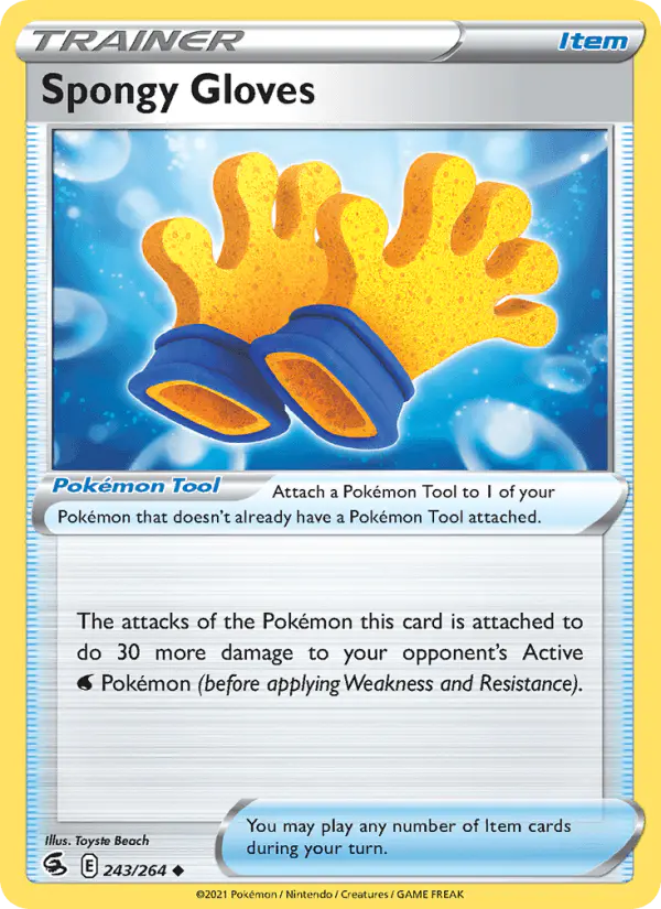 Carta Spongy Gloves 243/264 de Fusion Strike